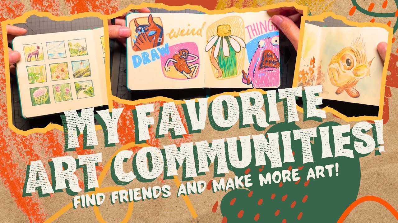 ✨My Favorite Art Communities!✨ + a tour my art challenge sketchbook! 