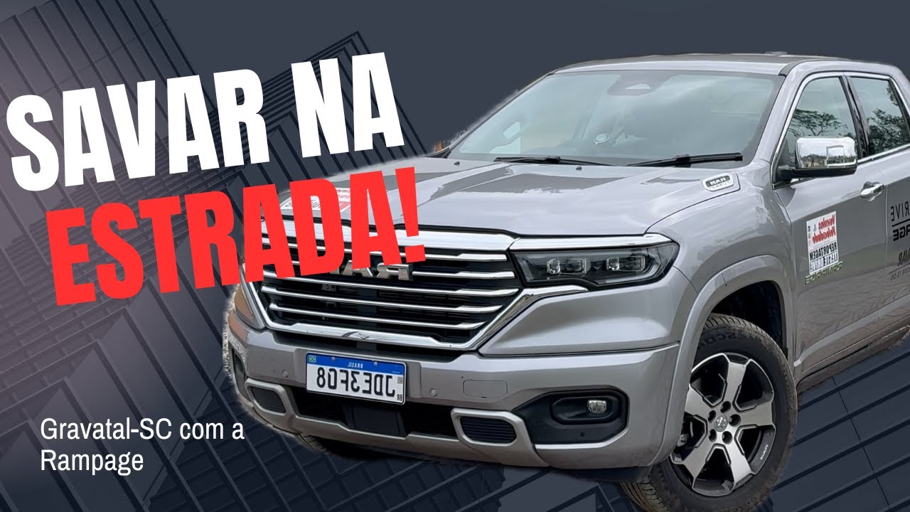 SAVAR NA ESTRADA COM A RAMPAGE em GRAVATAL! Visitamos a cidade das aguas termais em Santa Catarina!