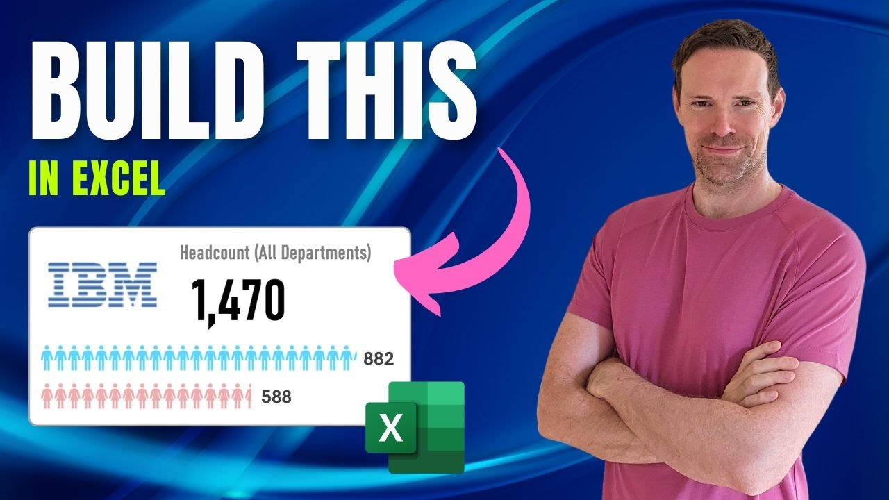 Build a Fancy Headcount KPI Data Card [Step by Step]