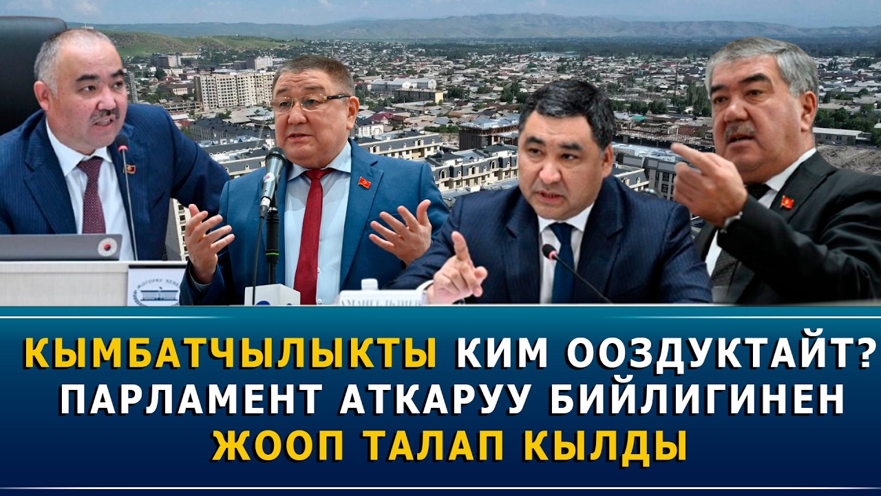 Кымбатчылыкты ким ооздуктайт?  Парламент аткаруу бийлигинен жооп талап кылды