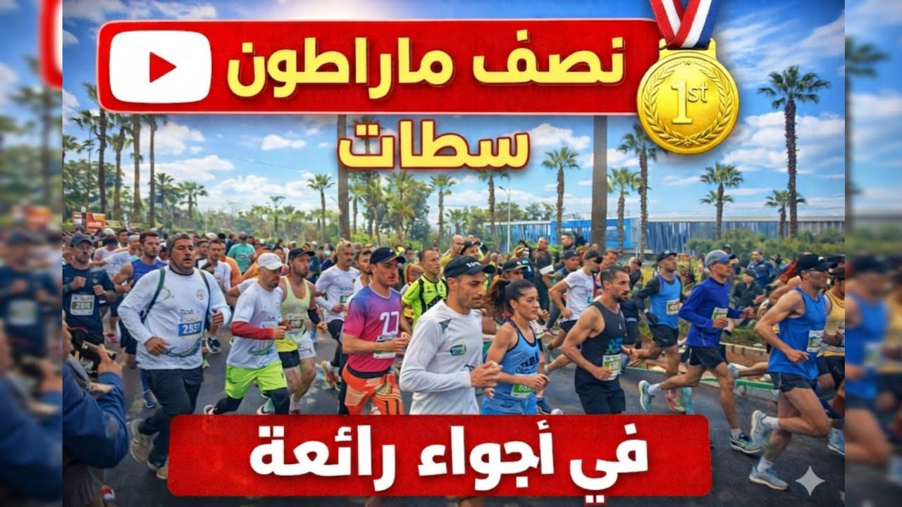 اجواء رائعة في نصف ماراطون سطات بتاريخ 12/4/2026