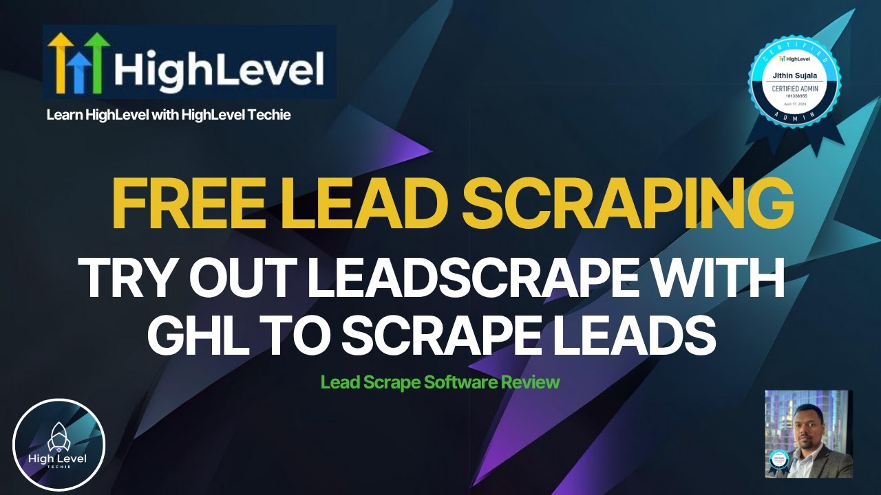 Use this tool to scape leads for free and it integrates with GHL
