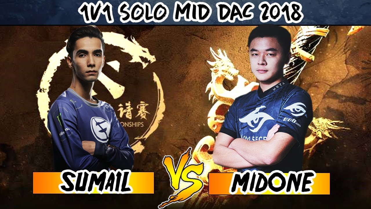 MidOne vs SumaiL - 1v1 SOLO MID - DAC 2018 DOTA 2
