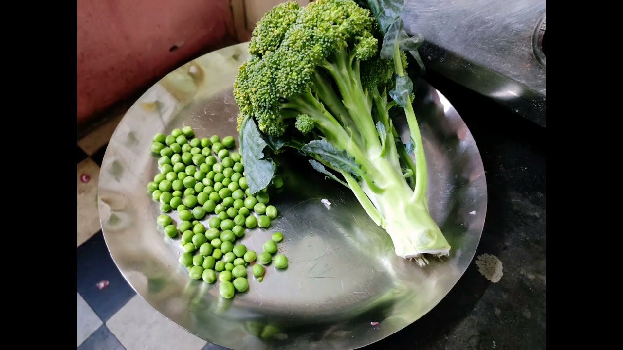 Broccoli Peas Sabji (Hindi)