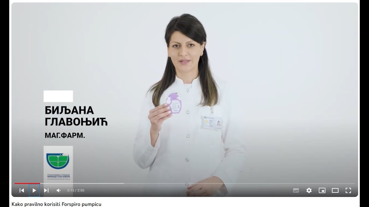 Kako se pravilno koristi Forspiro pumpica
