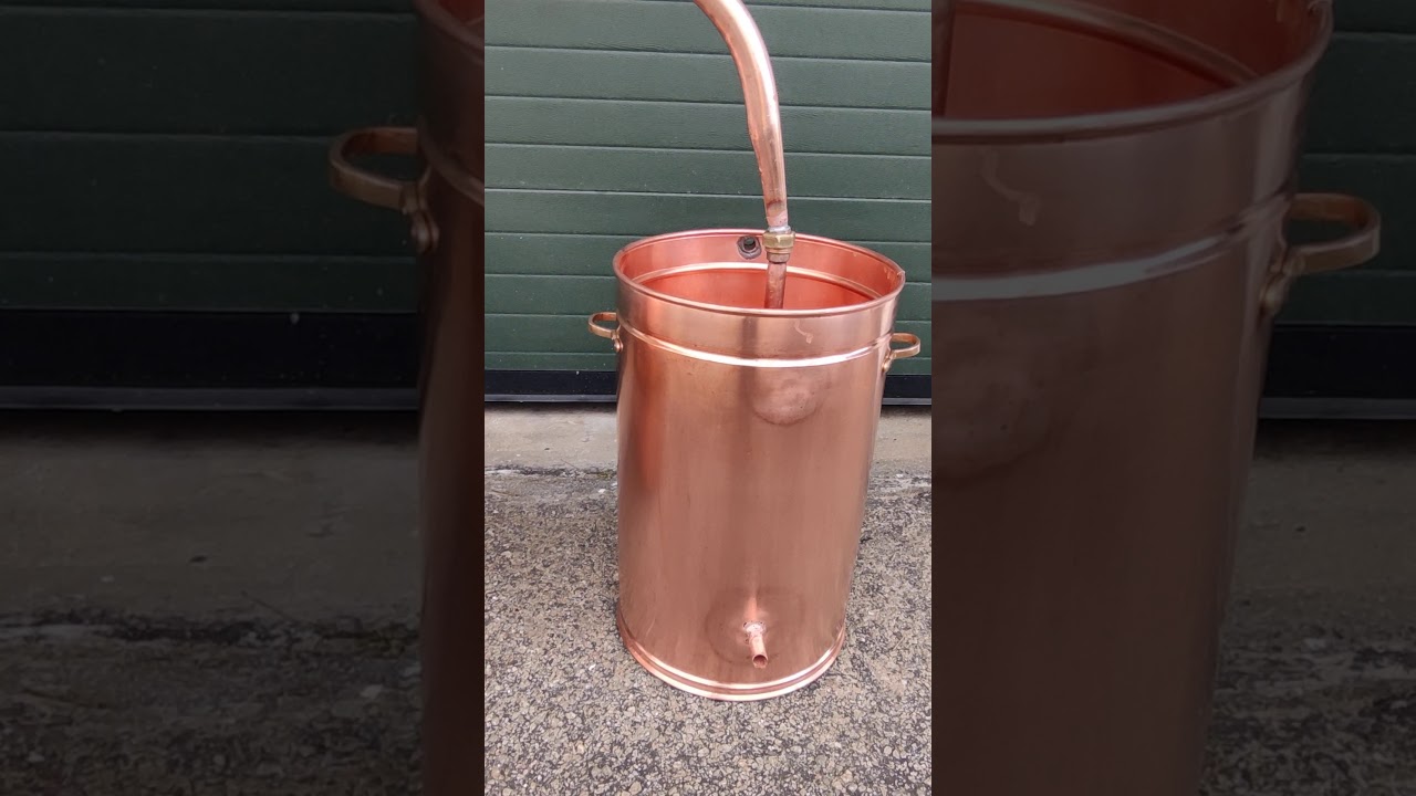 Alambicco in rame idraulico 100 litri con il termometro inclusa.- Cobrelis