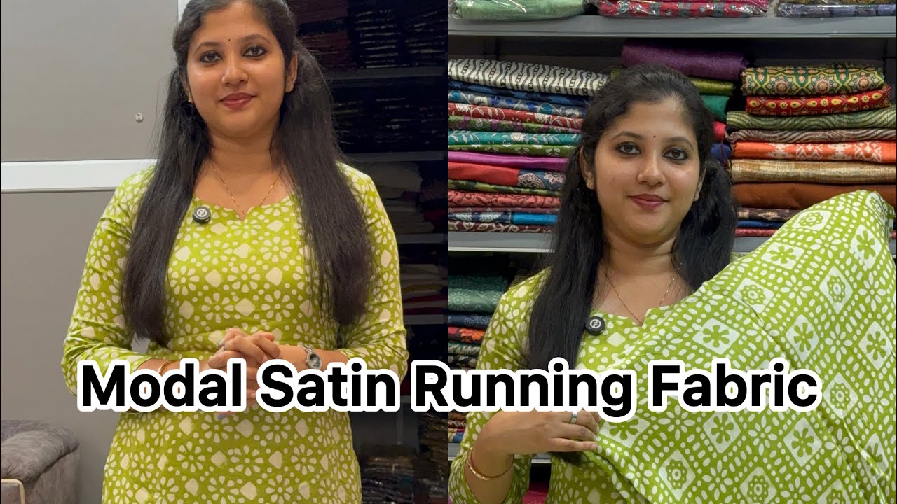 Modal Satin Running Fabrics @Eza_fabz 