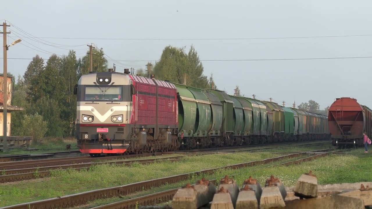 Тепловоз 2М62UM-0117 на ст. Добеле / 2М62UM-0117 at Dobele station