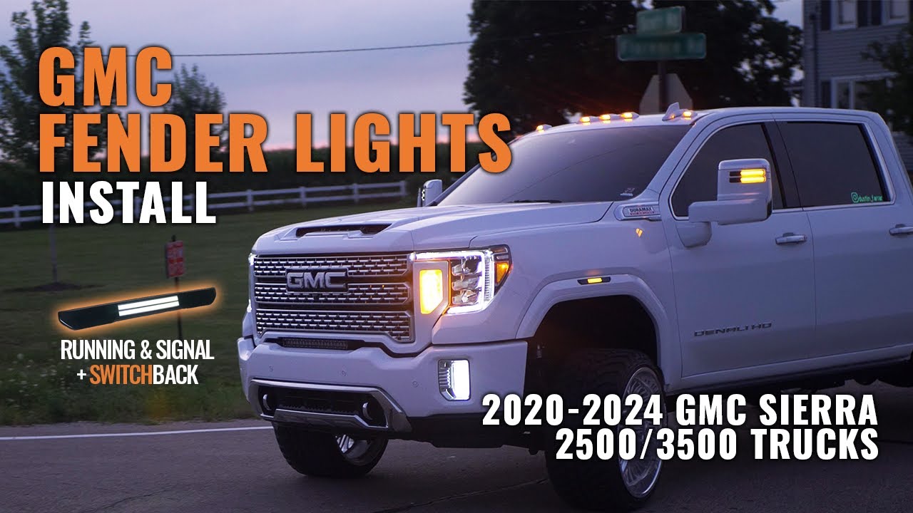 GMC Sierra 2500 / 3500 2020-2025 гг. — габаритные огни или габаритные огни с последовательным сиг...