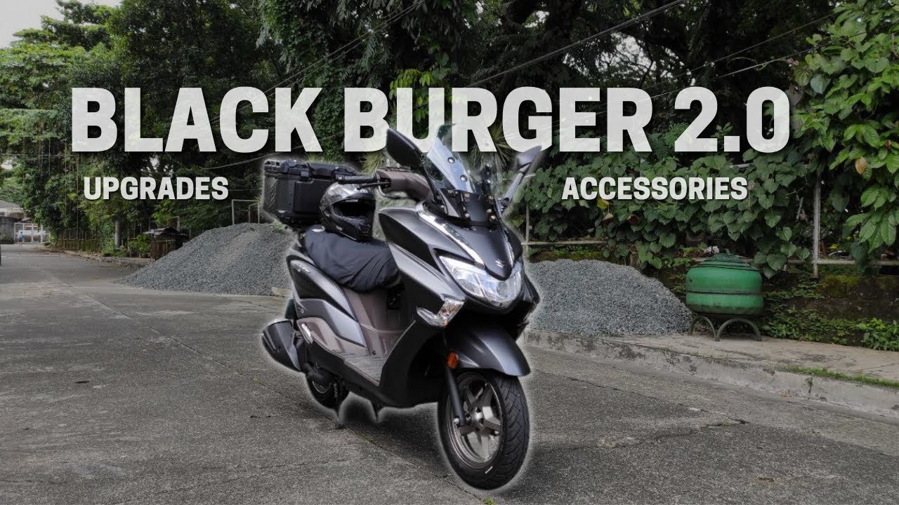 MY SUZUKI BURGMAN EX SET UP 2023 MATTE BLACK | UPGRADES & ACCESSORIES | UPDATE KAY BLACK BURGER