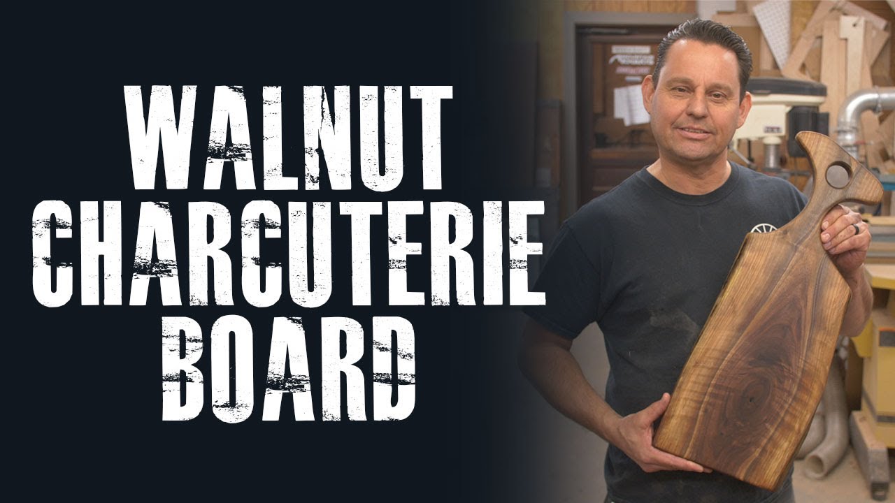 Live Edge Walnut Charcuterie Board // Black Dog Builds