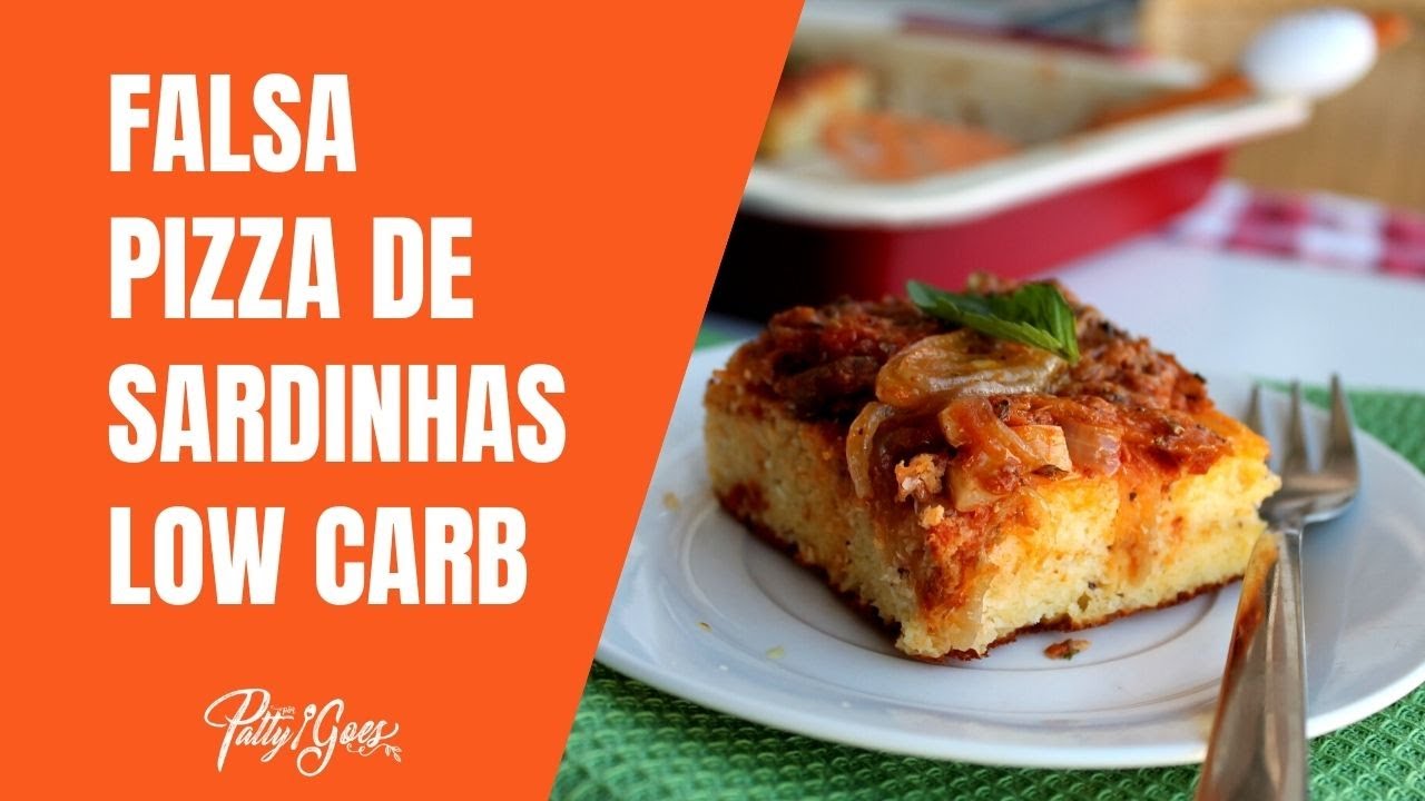 Aprenda a fazer pizza de sardinhas Low Carb  (Torta de Liquidificador Rápida)
