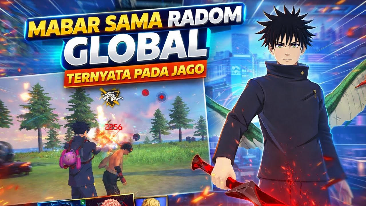 RANDOM GLOBAL FREE FIRE… GILA SIH SKILL-NYA?! 😳🔥