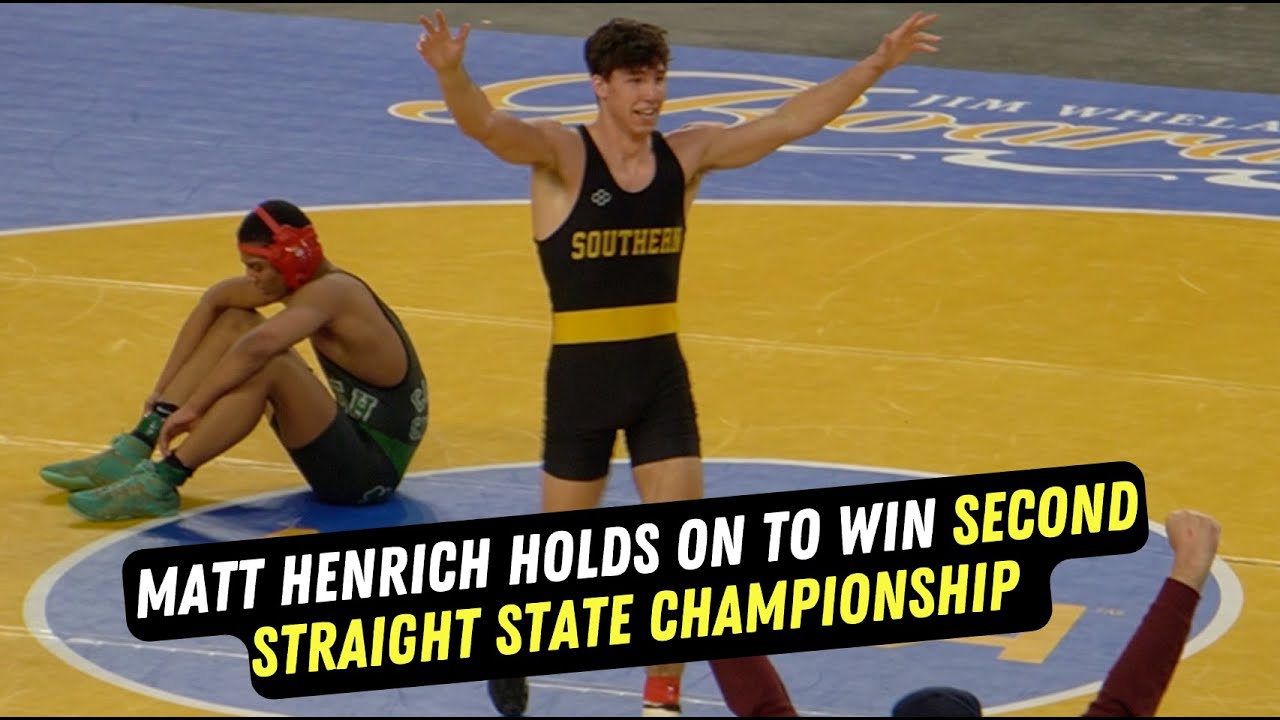 Matt Henrich holds on to become back to back champ | 2024 NJSIAA State Tournament 157lb. Final