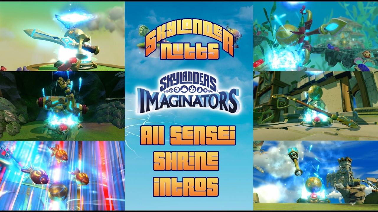 Skylanders Imaginators - All Sensei Shrine Intros