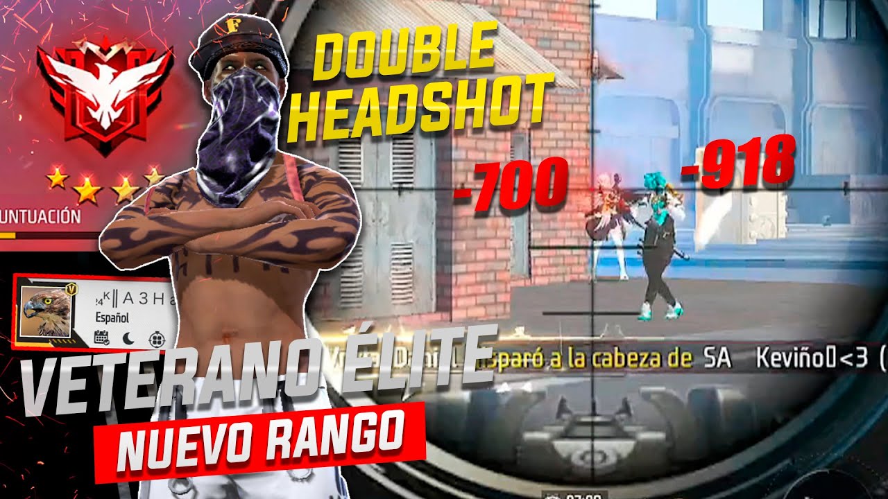NUNCA SUPERARAN EL DOBLE TIRO A LA CABEZA A3 HACK EN EL NUEVO RANGO ÉLITE!! || FREE FIRE MAX