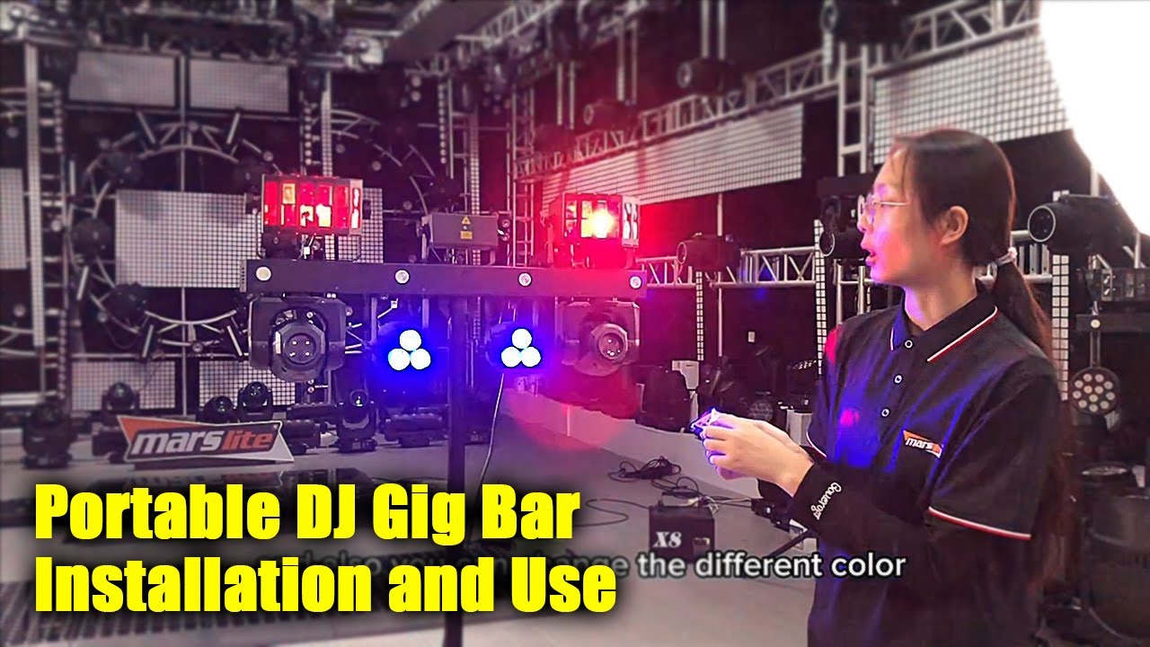 Marslite Portable DJ Set Gig Bar Installation and Operation