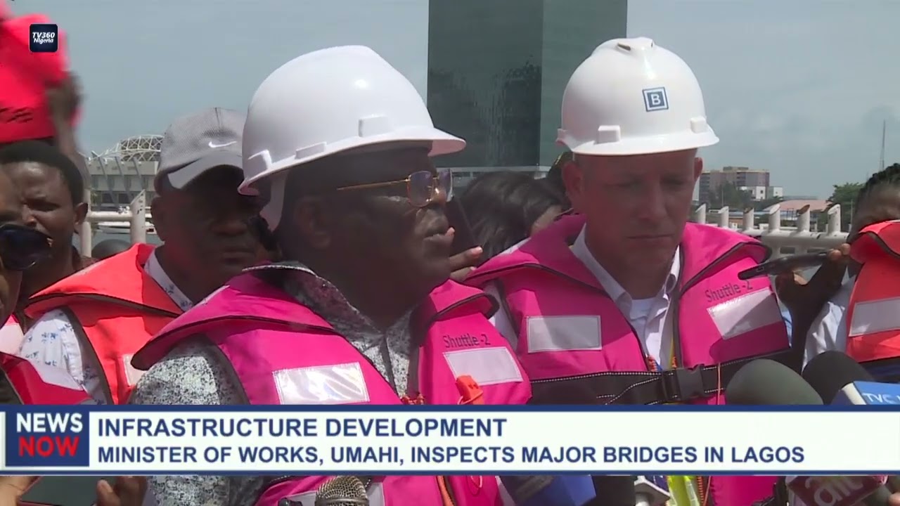 Minister of Works, Umahi, inspects major bridges in Lagos