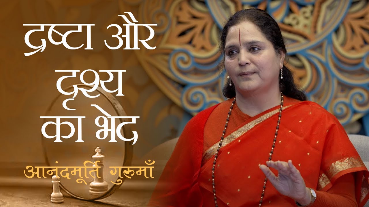 द्रष्टा और दृश्य का भेद | Drashta vs Drishya | Anandmurti Gurumaa
