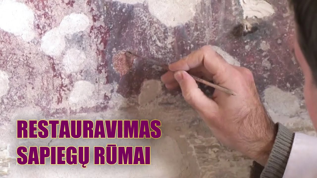 Sienų tapybos restauravimas, Sapiegų rūmai Vilniuje.