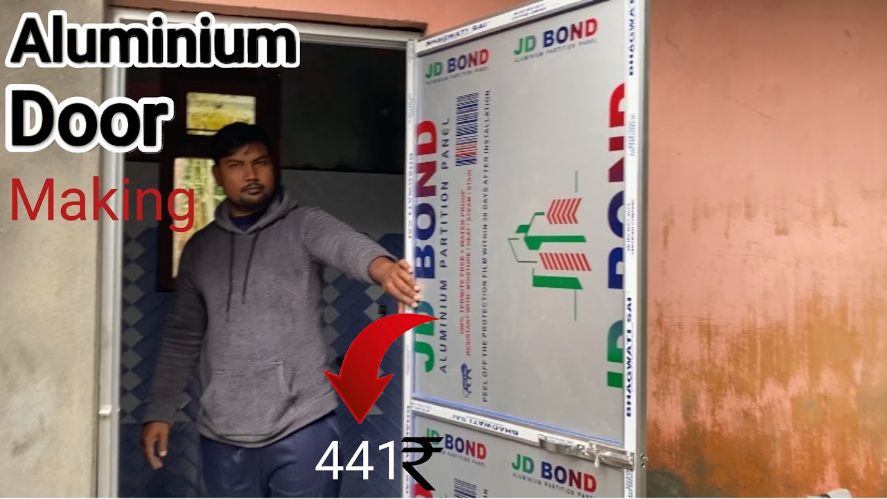 Aluminium Door Making | Aluminium Bathroom Door Design | Aluminium door cost of India | 