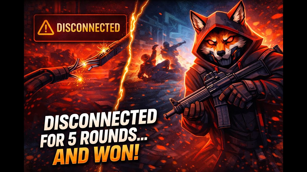 Disconnect for 5 rounds AND STILL WON