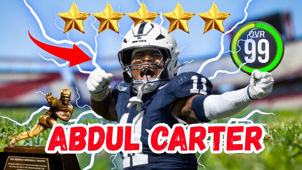Trying To Win Heisman as #1 DE Abdul Carter | College Football 25