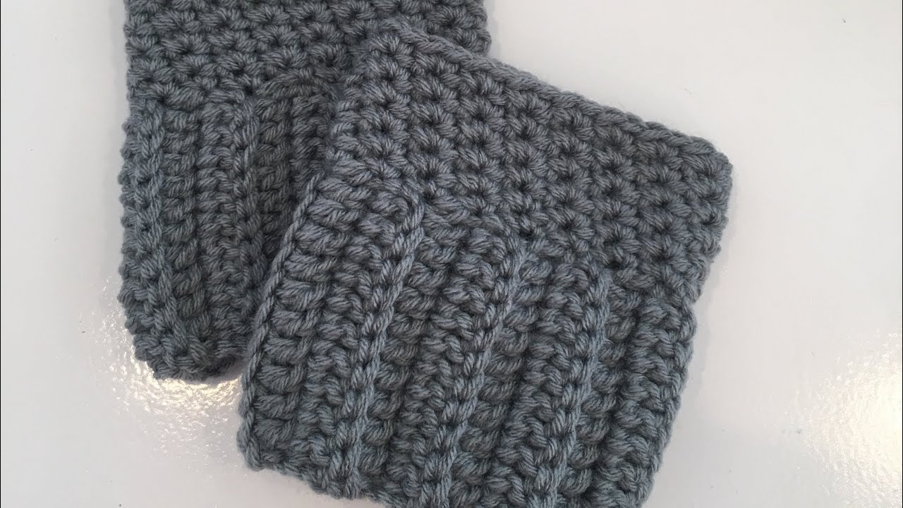 How to crochet boot cuffs
