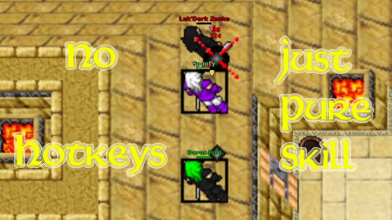 No Hotkeys, Just Pure PvP Skill! (Silvera 2005 - RL Tibia 7.4) Luk'Dark Zenho