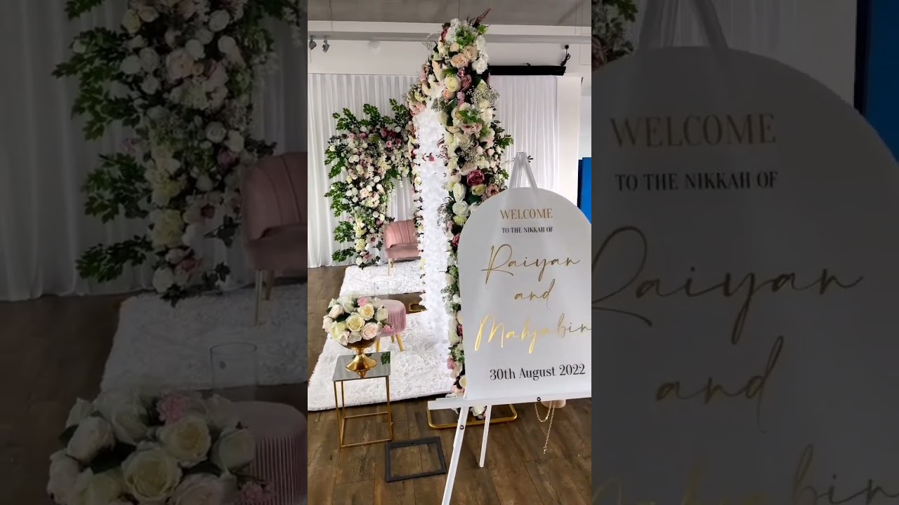 nikkah decor at home | wedding idea | simple wedding | wedding highlights | DIY nikkah decor at home