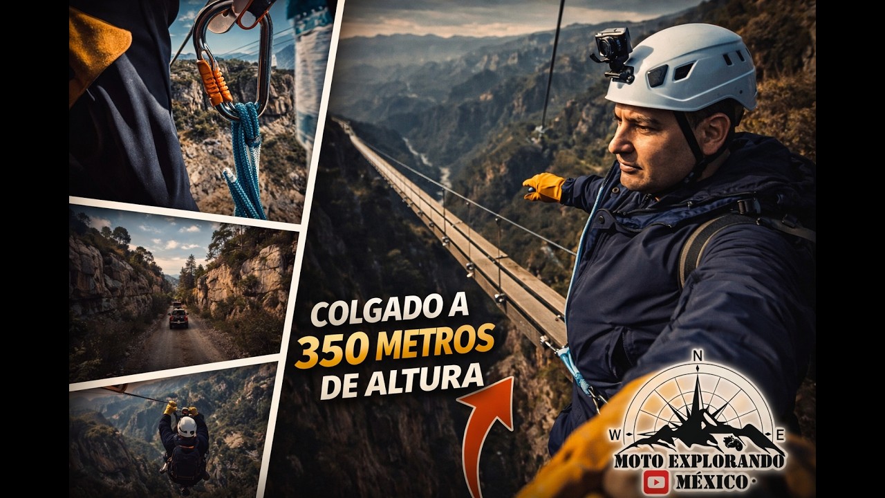 Colgado a 350 Metros | 7 Tirolesas en Barrancas del Cobre 😱