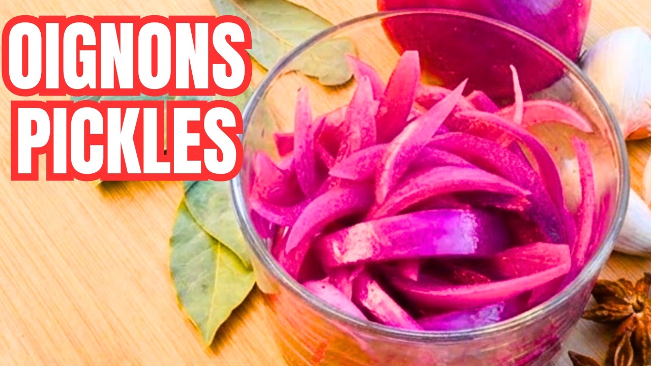 Pickles d'oignons rouges. Recette craquante!