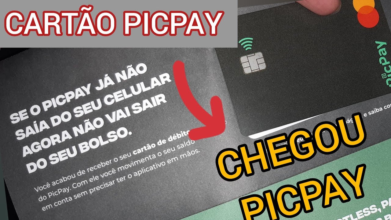 CHEGOU MEU CART&Atilde;O DA  PICPAY CARD PRIMEIRAS IMPRESS&Otilde;ES