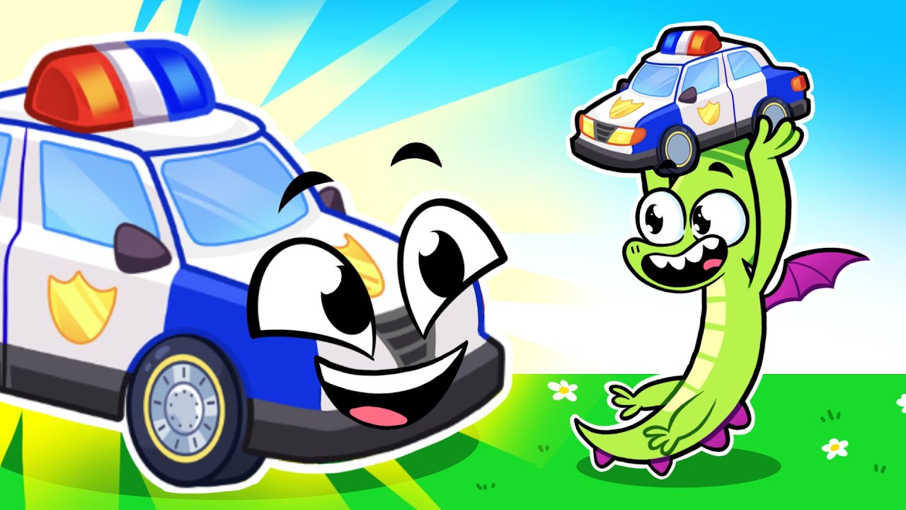 Police Car Adventures! 🚨 Viv and Denny’s Fun Rescue Mission | Kids Cartoon