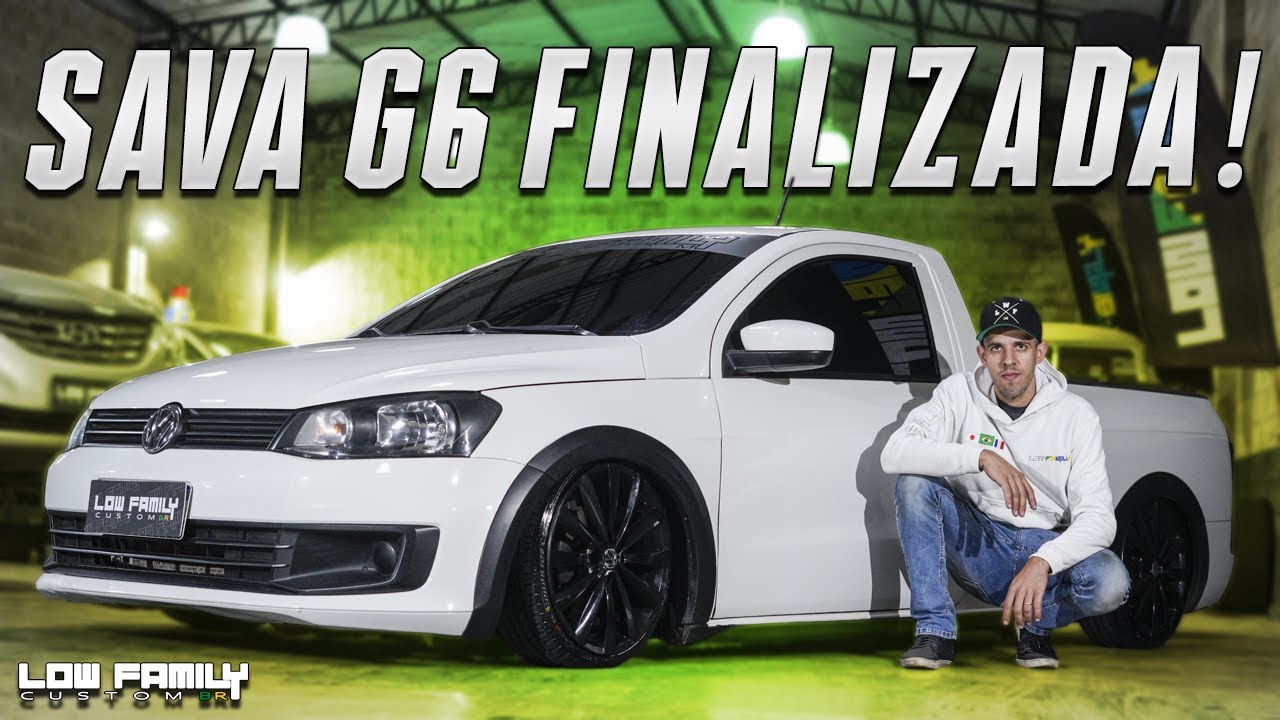 VW SAVEIRO G6 TREND COM SUSPENSÃO A AR, PROJETO FINALIZADO! EP.65 [ LOW FAMILY CUSTOM BR ]