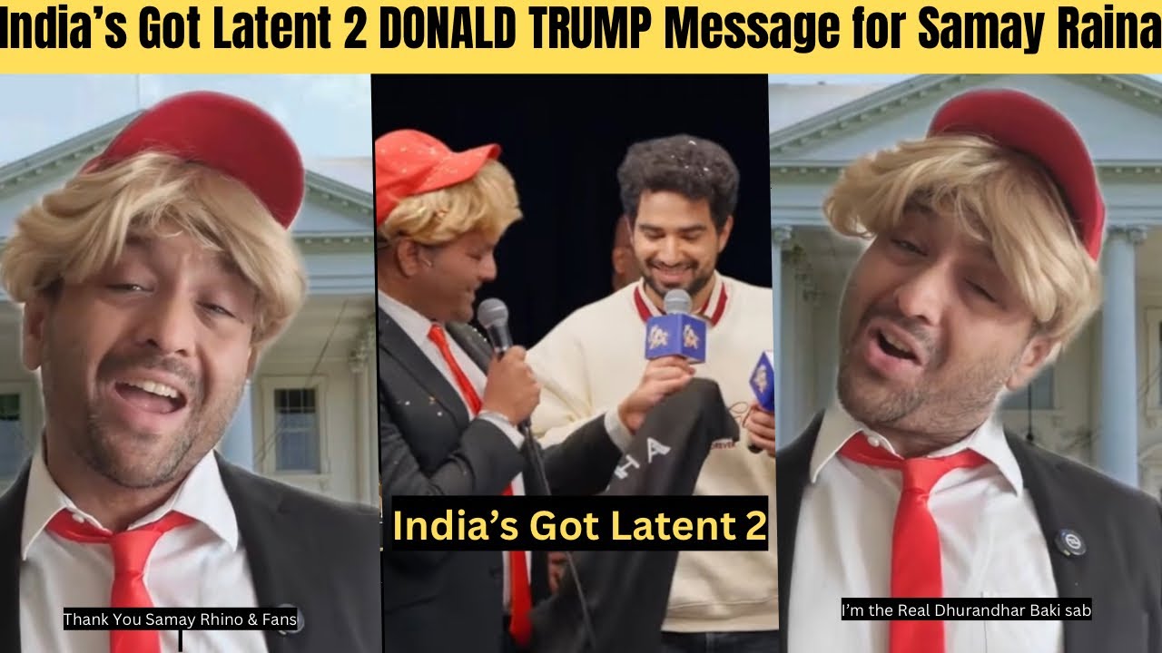 Вирусный Дональд Трамп из шоу India&rsquo;s Got Latent 2: СМЕШНОЕ послание для Самая Райны и фанатов | ...