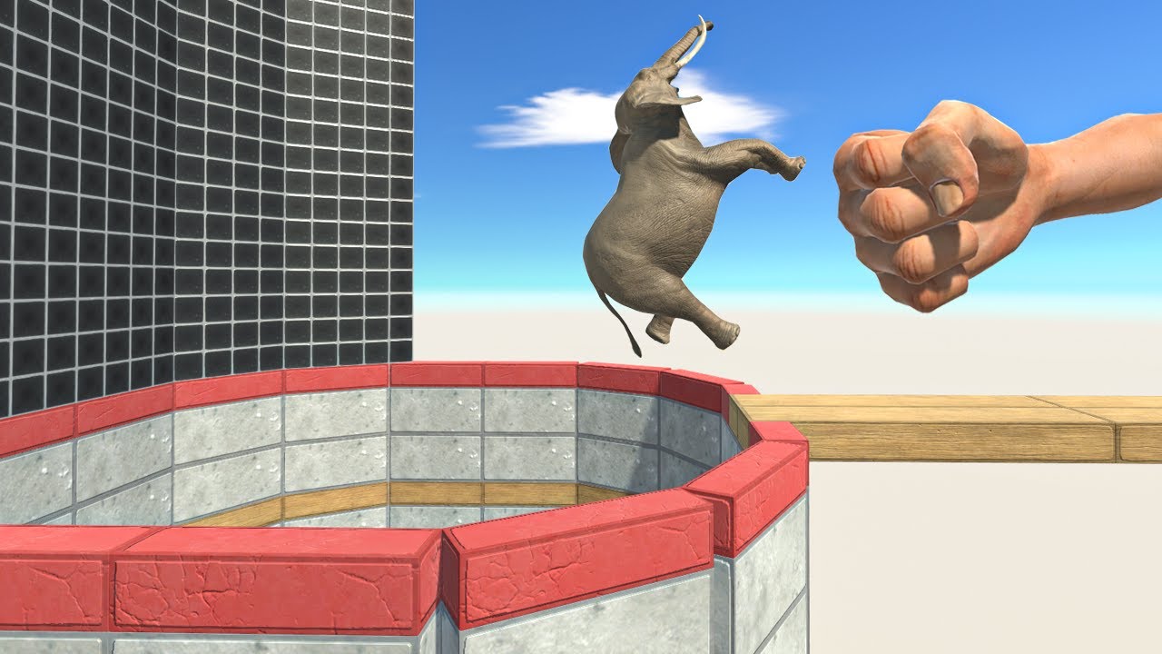 EPIC PUNCH in HOLE - Animal Revolt Battle Simulator