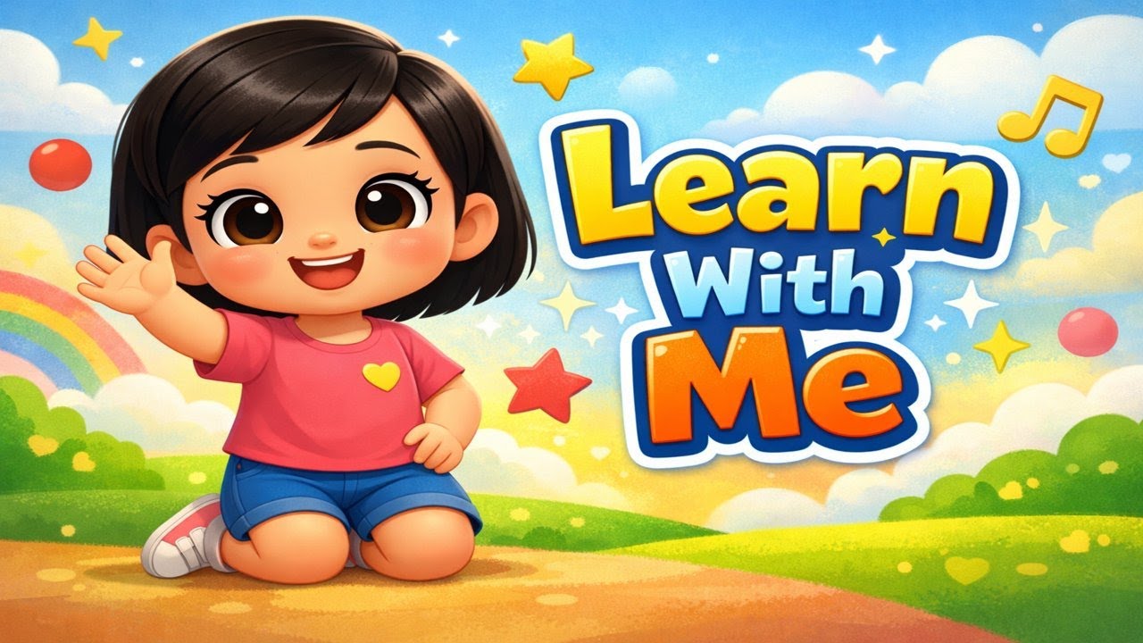 Calm Learning Song for Kids | Numbers, Colors & Actions | Cute Kids Cartoon