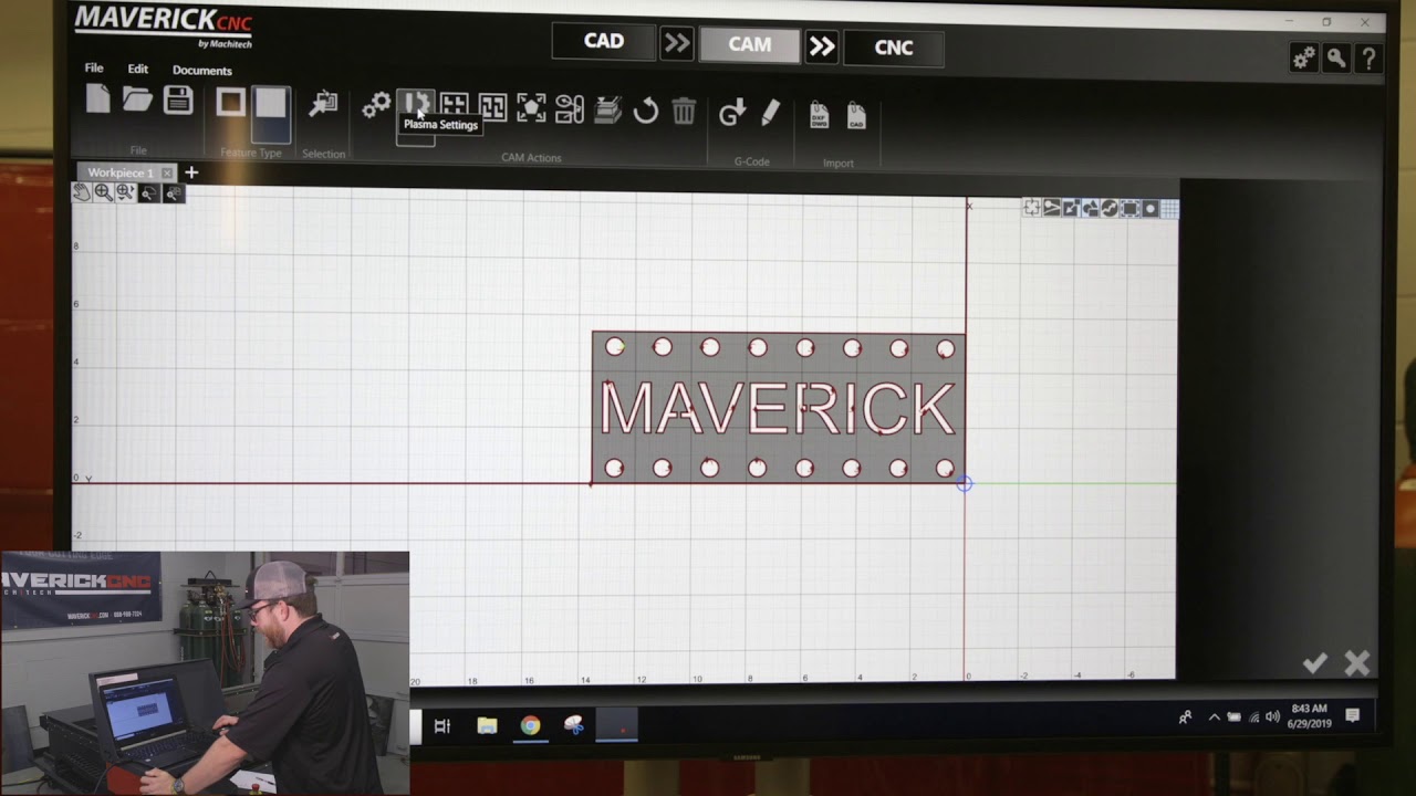 How to use Project Plasma Settings on the MaverickCNC CAD/CAM/CNC Software