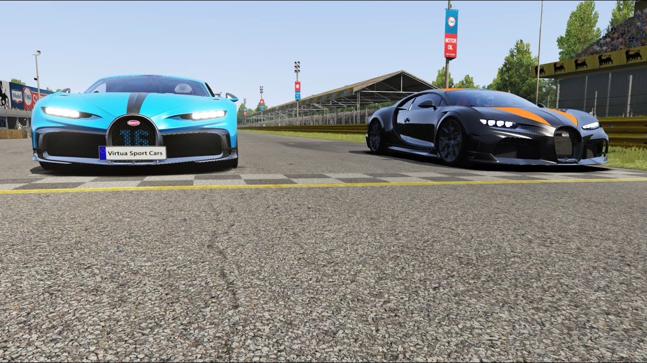 Bugatti Chiron Pur Sport vs Bugatti Chiron Super Sport 300+ at Monza Full Course