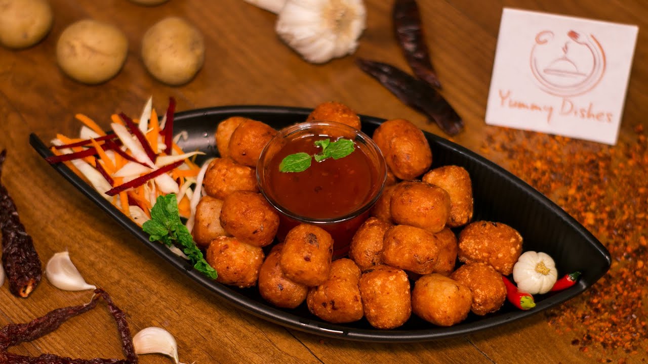 Chilli Garlic Potato Pops | Mc Cain potato bites | Yummy Dishes
