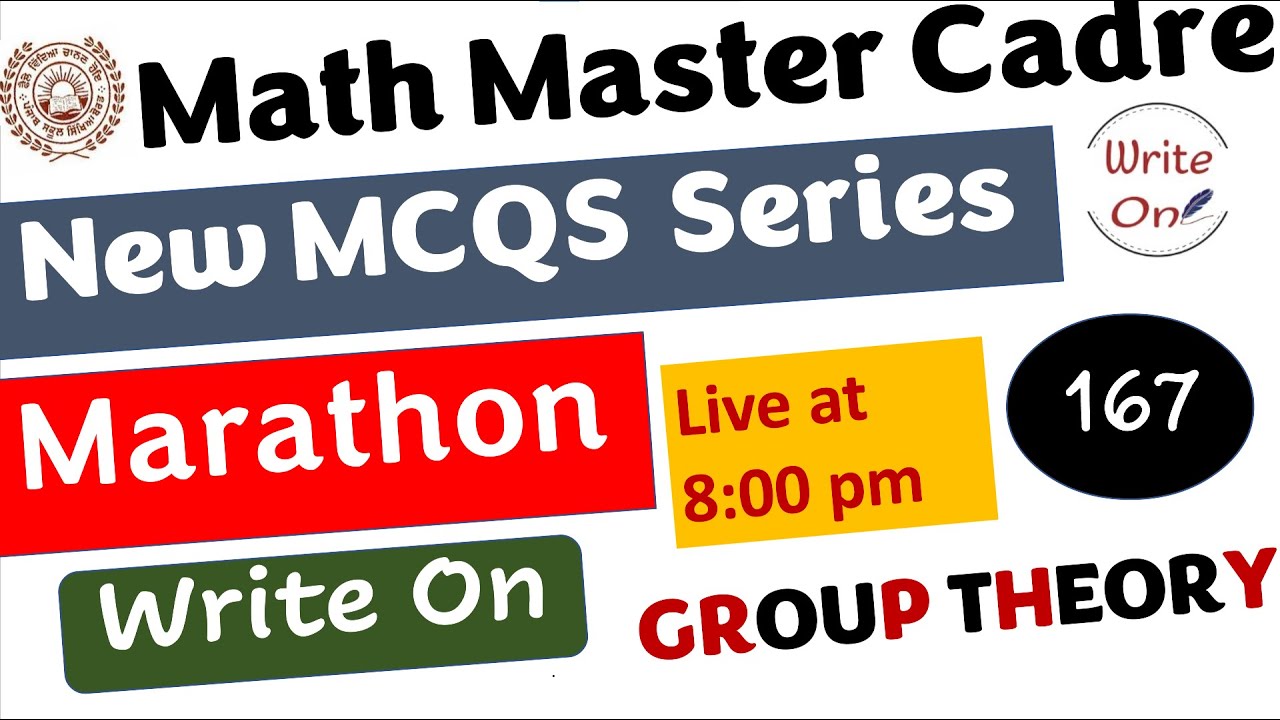 Math Master Cadre | Group Theory | Most Important MCQs | Ch-17 | New Classes #mastercadreMath