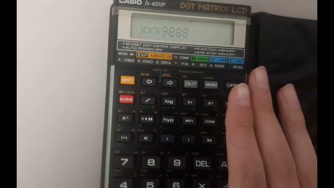 Calculadora casio fx-200P