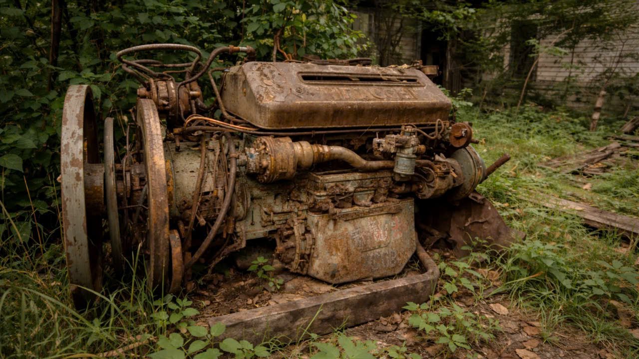 Restoration Genius Turns a Hitachi Engine into Music // A Mechanical Melody