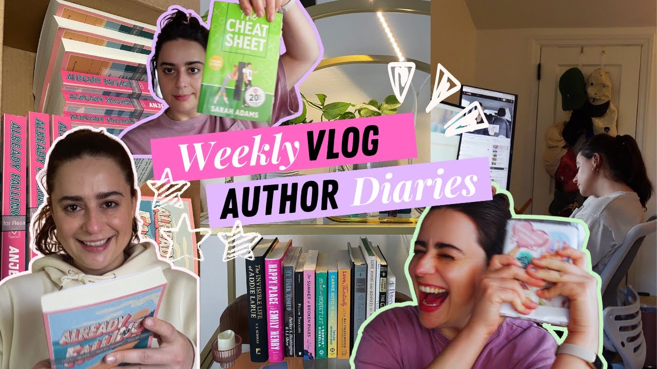 [weekly vlog] MY DEBUT NOVEL💗📝Cover Reveal, Sending ARCs & Books I Read this Week