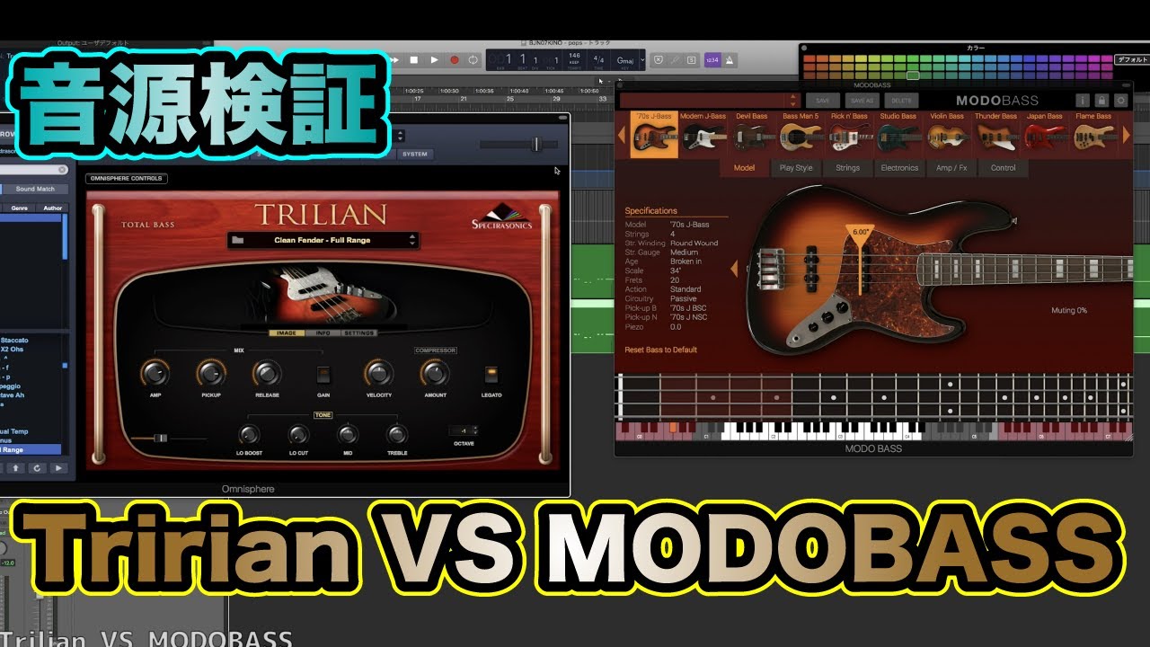 Trilian VS MODOBASS どちらが優れているのか？ベーシストと音源を検証！