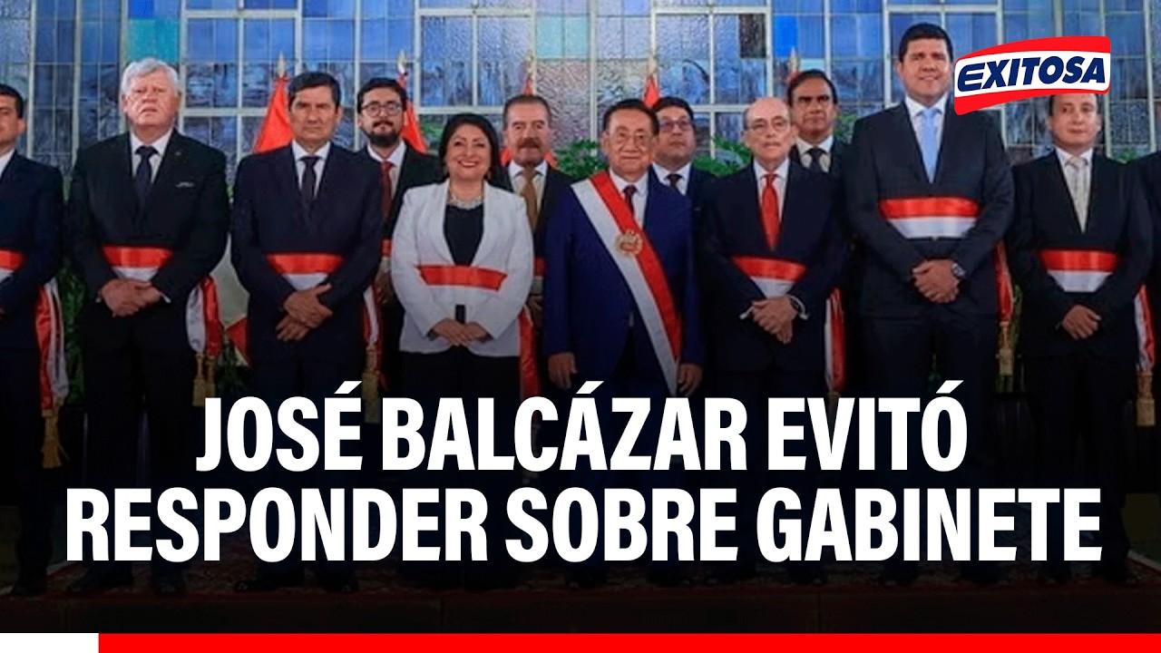 🔴🔵 Jos&eacute; Mar&iacute;a Balc&aacute;zar evit&oacute; responder preguntas sobre su nuevo gabinete ministerial