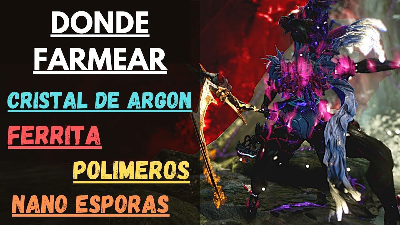 DONDE FARMEAR RECURSOS PT1: POLIMEROS _ NANO ESPORAS _ FERRITA  y MUCHO MAS