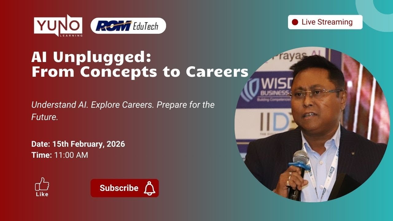 AI Unplugged: From Concepts to Careers | Yuno Learning