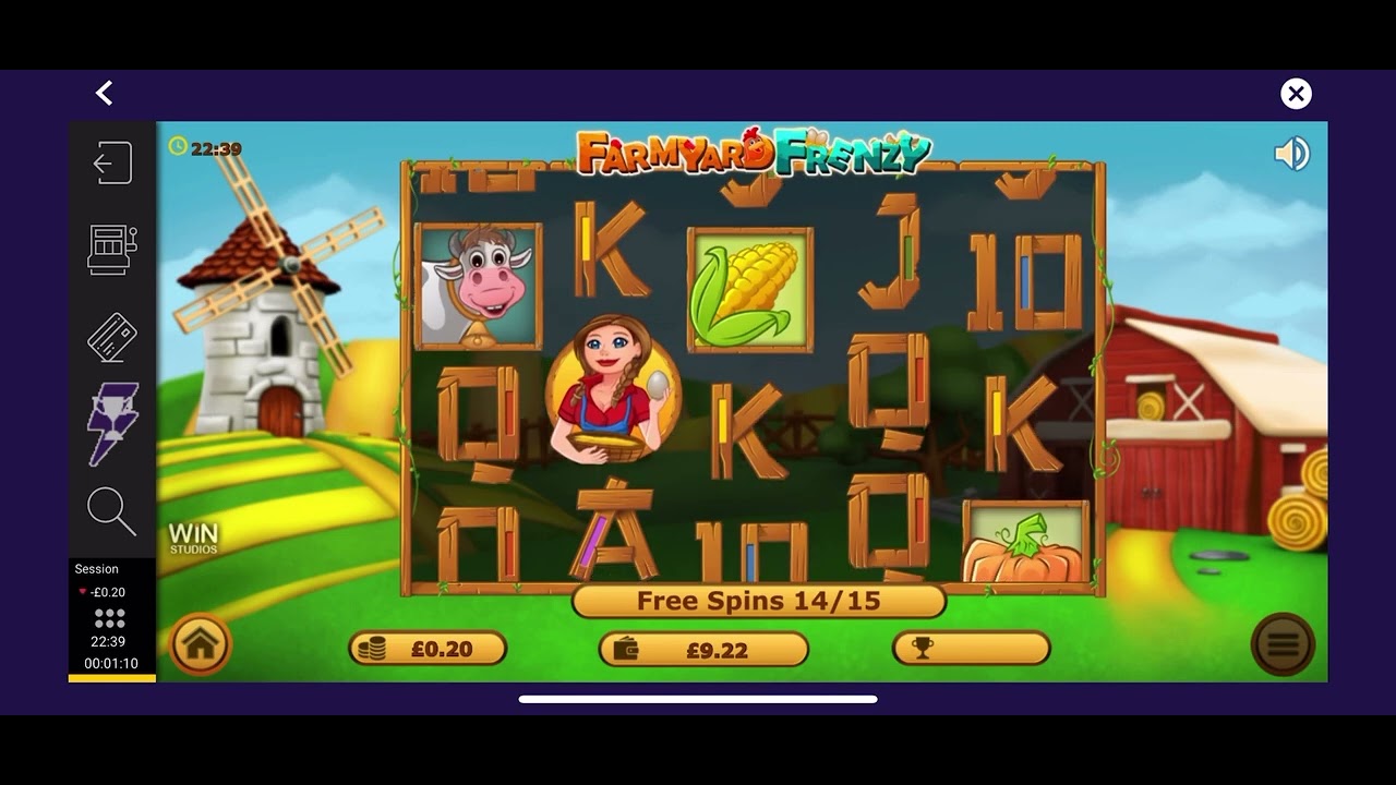 NEW GAME FARMYARD FRENZY 15 free spins